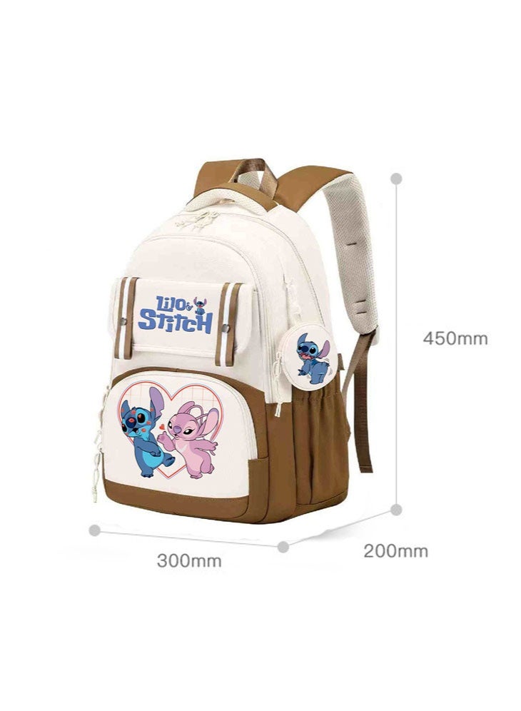 Stitch fashion children's backpack junior high school students reduce the burden on schoolbags - Image 2